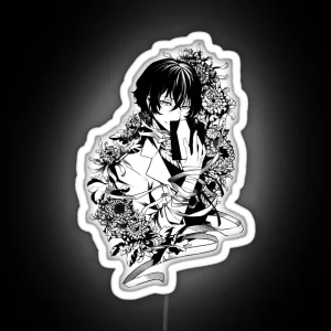 Adaptive Leader Of The Association Listen Dazai Bandw Retro RGB Neon Sign