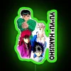 Adaptive Spirit World Detective Investigating Ghosts Yuyu Hakusho Cute Fan RGB Neon Sign - Image 3
