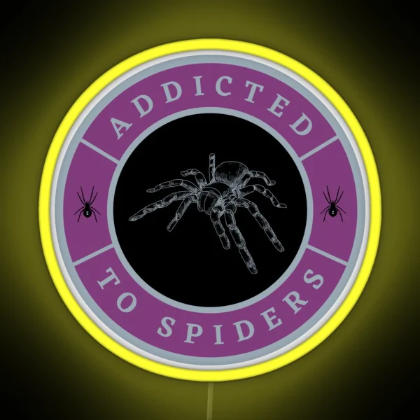 Addicted To Spiders RGB Neon Sign