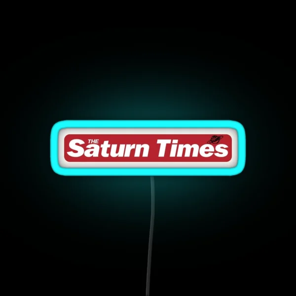 Adele S The Saturn Times RGB Neon Sign