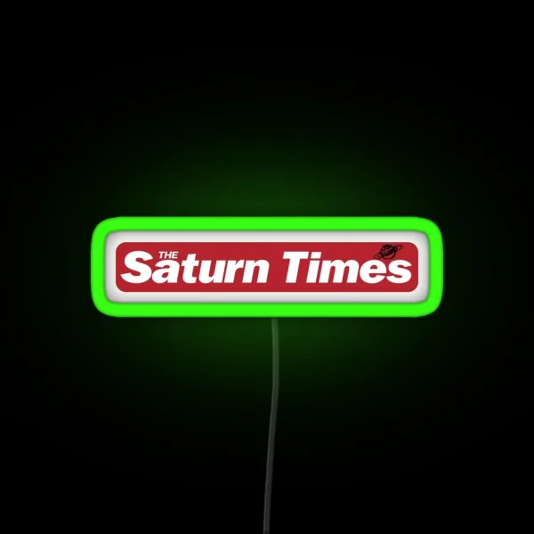 Adele S The Saturn Times RGB Neon Sign