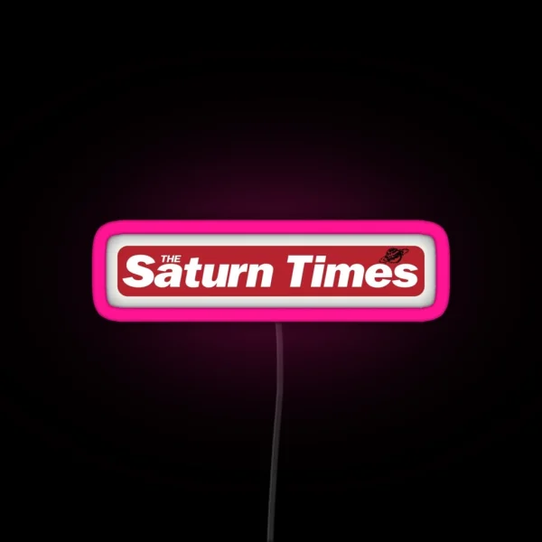 Adele S The Saturn Times RGB Neon Sign
