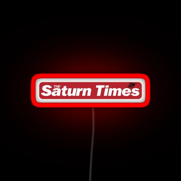 Adele S The Saturn Times RGB Neon Sign