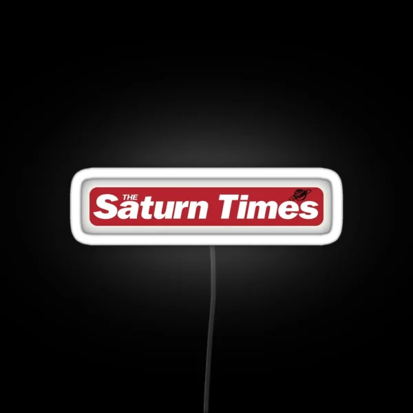 Adele S The Saturn Times RGB Neon Sign