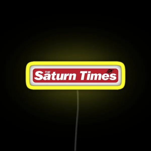 Adele S The Saturn Times RGB Neon Sign