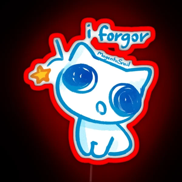 ADHD Creature I Forgor RGB Neon Sign