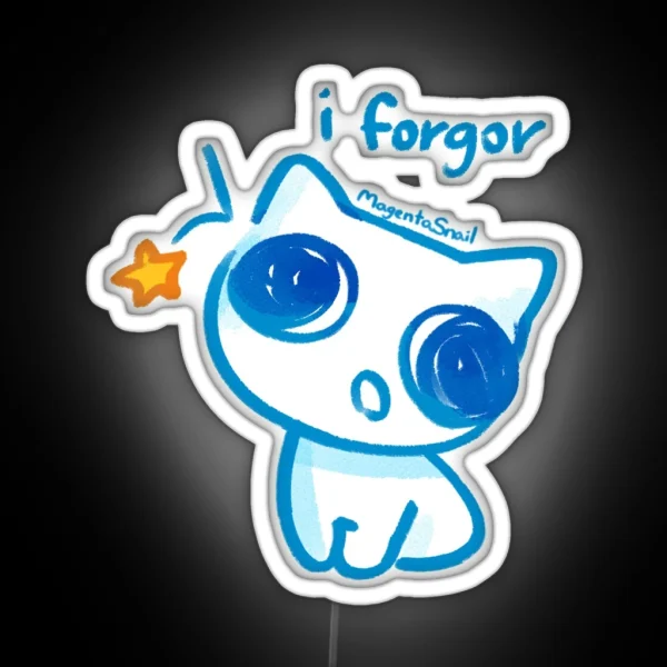 ADHD Creature I Forgor RGB Neon Sign