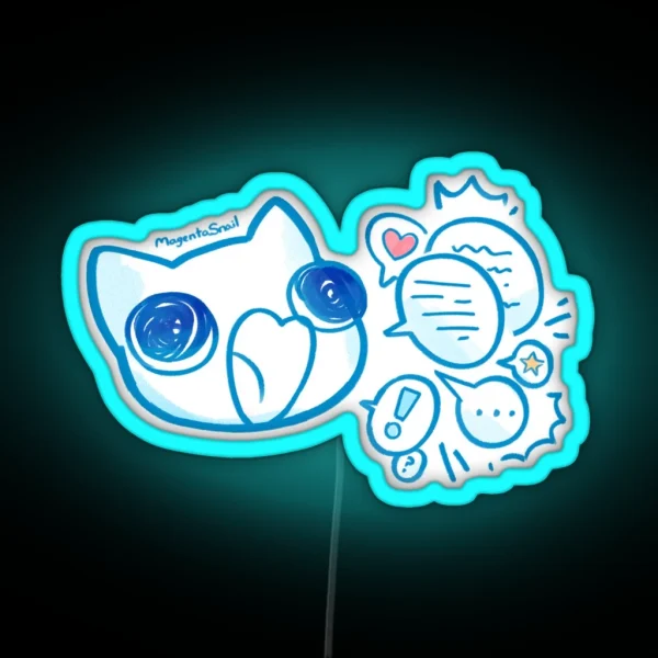 ADHD Creature Talks A Lot RGB Neon Sign