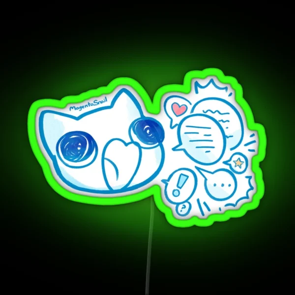 ADHD Creature Talks A Lot RGB Neon Sign