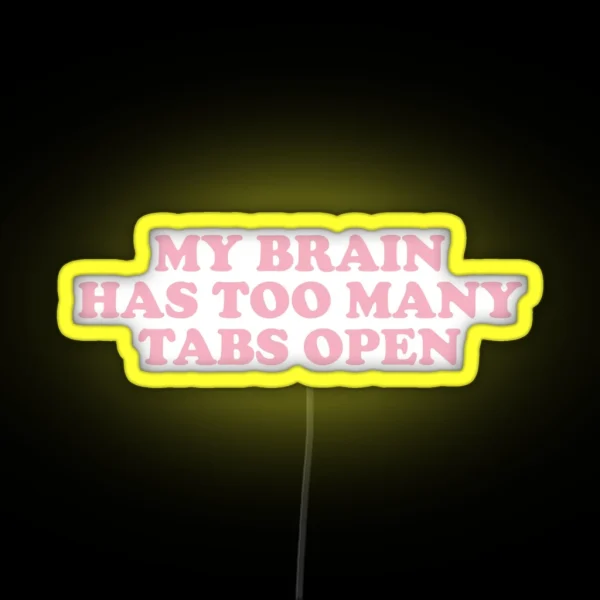 ADHD Quote RGB Neon Sign