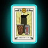 Neon ADHD-inspired tarot card reading decor with colorful glowing letters