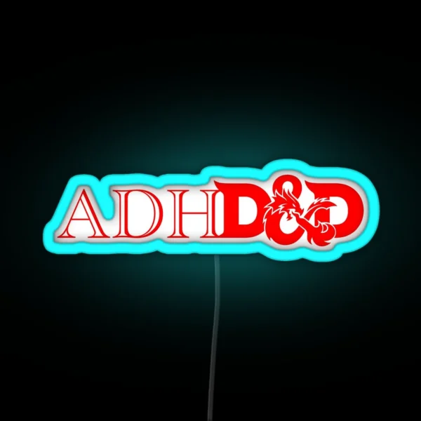 Adhdandd All Red RGB Neon Sign
