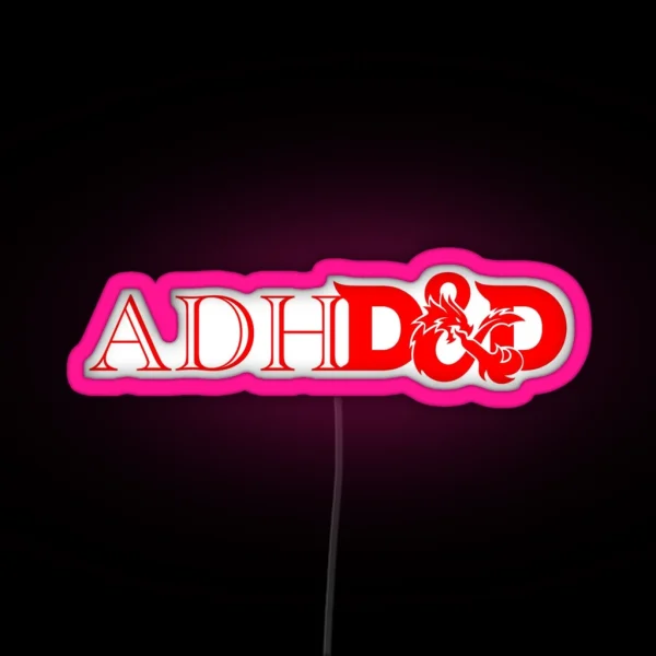 Adhdandd All Red RGB Neon Sign