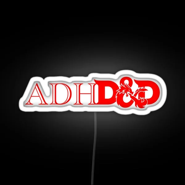 Adhdandd All Red RGB Neon Sign