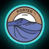 Eye-catching Adirondack Mountains High Peak 38 Porter badge neon signage