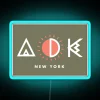 Vintage style geometric design neon light decor for Adirondack lovers