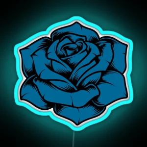 Ado Blue Rose RGB Neon Sign