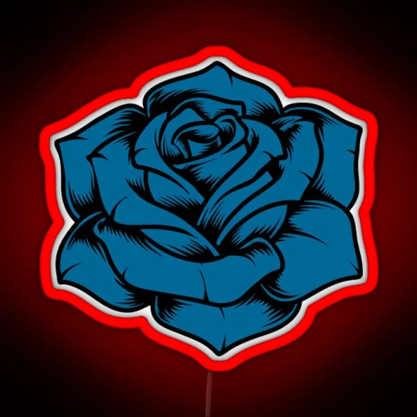 Ado Blue Rose RGB Neon Sign