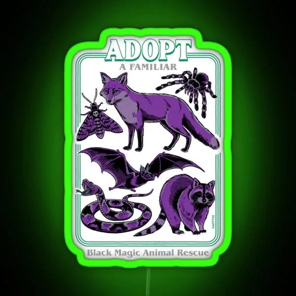 Adopt A Familiar Part 2 RGB Neon Sign