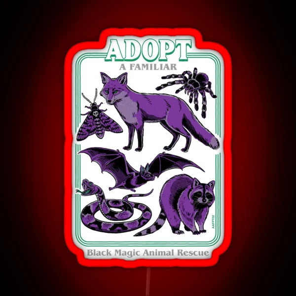 Adopt A Familiar Part 2 RGB Neon Sign