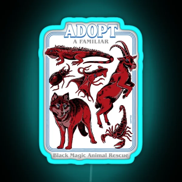Adopt A Familiar Part 3 RGB Neon Sign
