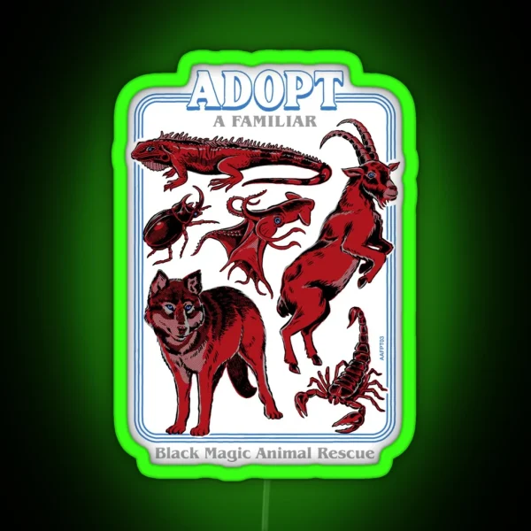 Adopt A Familiar Part 3 RGB Neon Sign