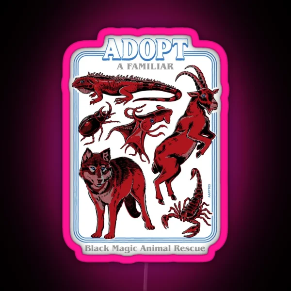 Adopt A Familiar Part 3 RGB Neon Sign