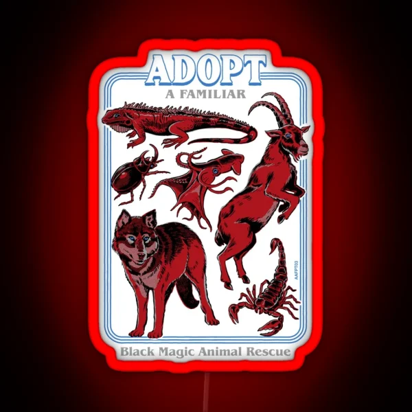 Adopt A Familiar Part 3 RGB Neon Sign