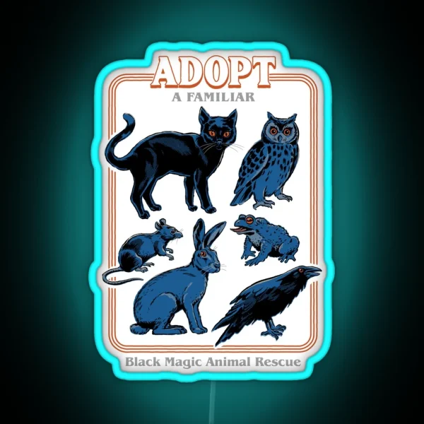 Adopt A Familiar RGB Neon Sign