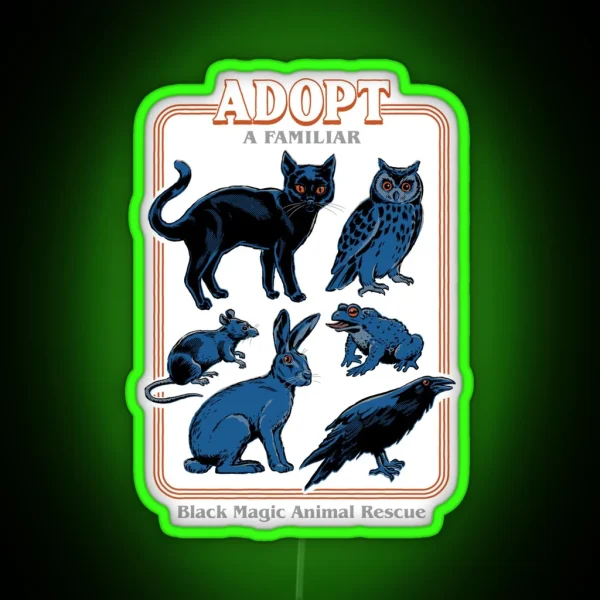 Adopt A Familiar RGB Neon Sign