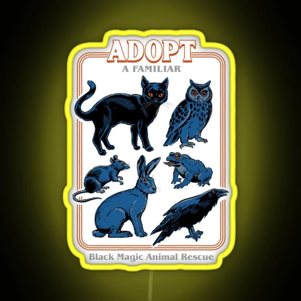 Adopt A Familiar RGB Neon Sign