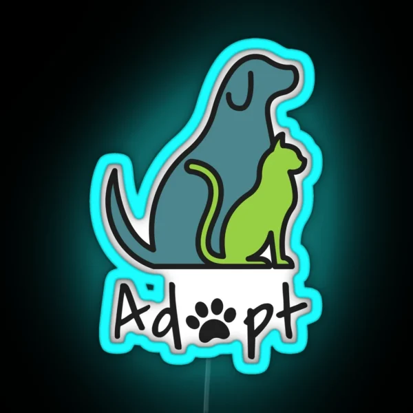 Adopt RGB Neon Sign