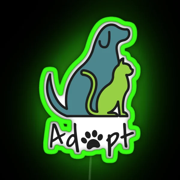 Adopt RGB Neon Sign