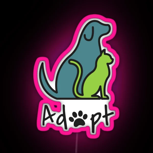 Adopt RGB Neon Sign