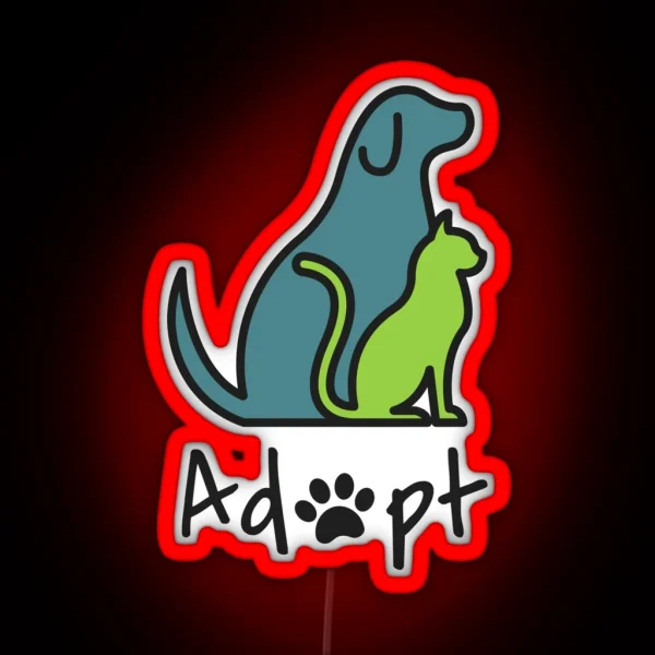 Adopt RGB Neon Sign