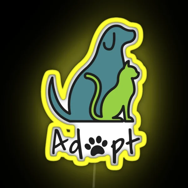 Adopt RGB Neon Sign