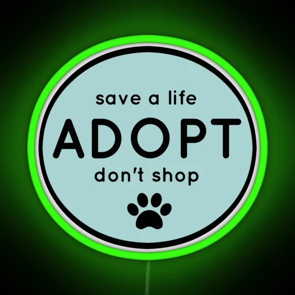 Adopt RGB Neon Sign