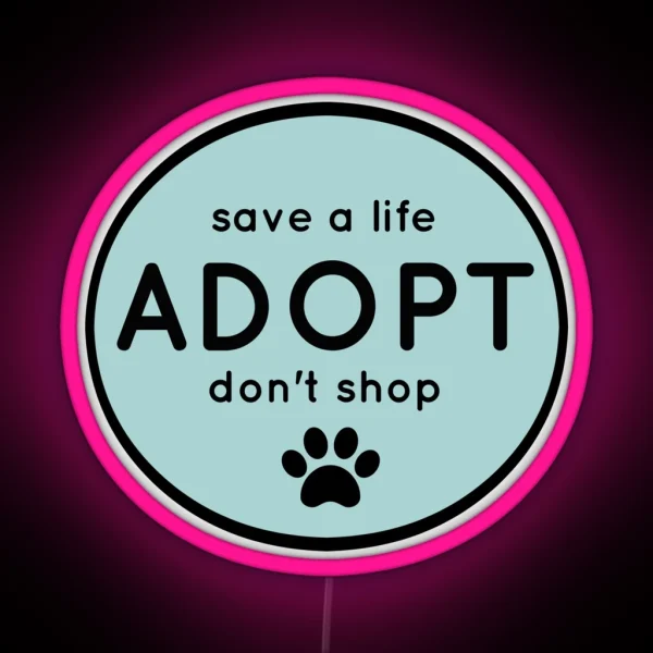 Adopt RGB Neon Sign