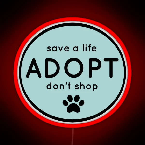 Adopt RGB Neon Sign