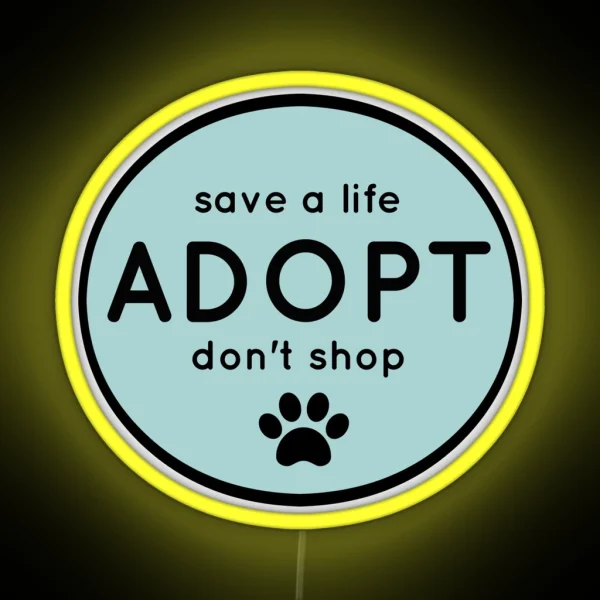 Adopt RGB Neon Sign