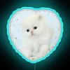 Adorable kitty heart RGB multicolor LED neon wall decoration sign