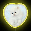 Whimsical Feline Heartbeat Glows with Vibrant Color Changing LED Display