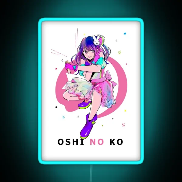 Adorable Oshi No Ko Character Design RGB Neon Sign