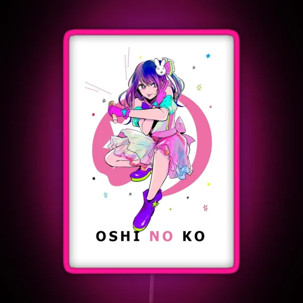 Adorable Oshi No Ko Character Design RGB Neon Sign