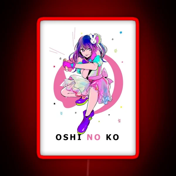 Adorable Oshi No Ko Character Design RGB Neon Sign