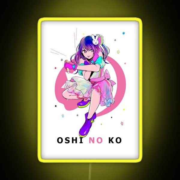 Adorable Oshi No Ko Character Design RGB Neon Sign