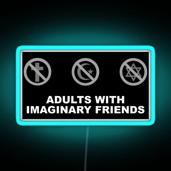 Adults With Imaginary Friends RGB Neon Sign