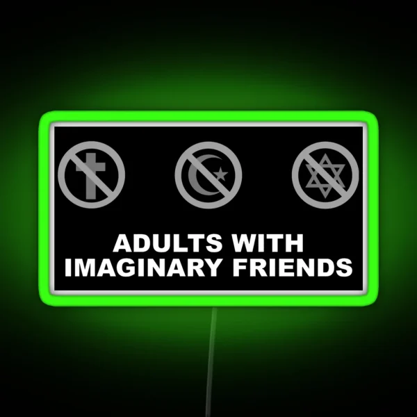 Adults With Imaginary Friends RGB Neon Sign