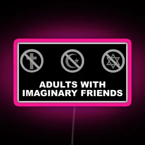 Adults With Imaginary Friends RGB Neon Sign