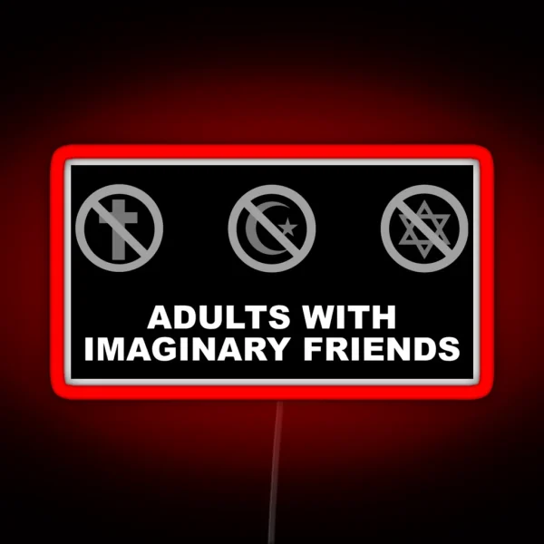 Adults With Imaginary Friends RGB Neon Sign